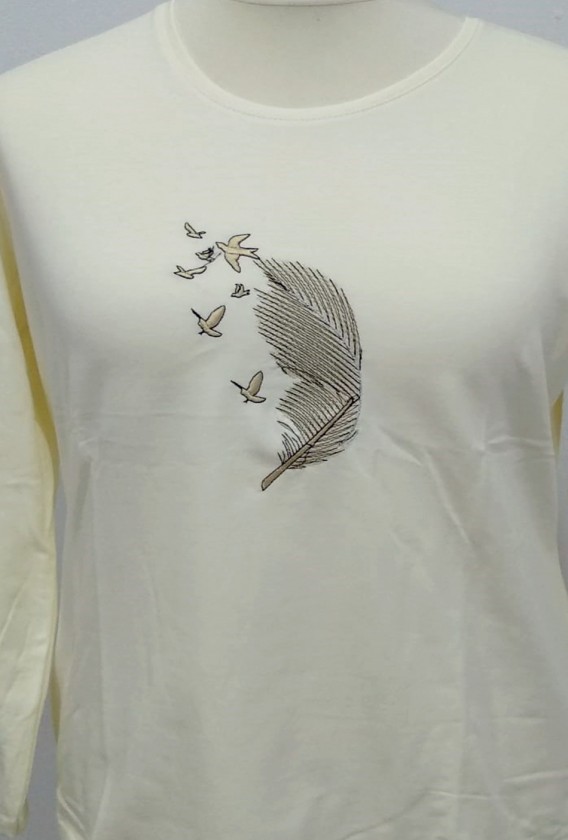 Camiseta Algodón Pluma