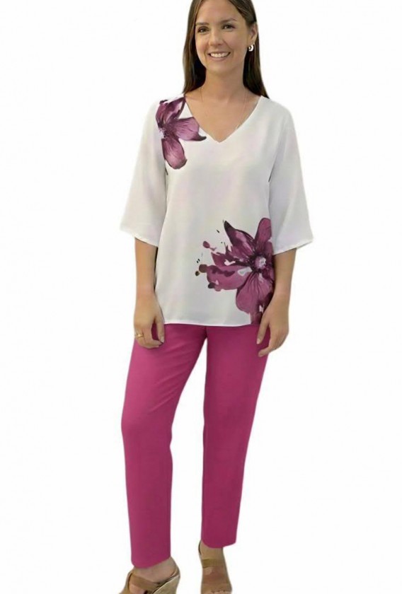 Blusa Lisa flor